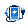Icon: battery with power indicator