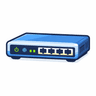 Icon: network switch with ports