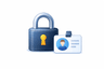 Icon: padlock with user badge