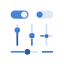 Icon: sliders and toggles representing configuration options