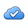 Icon: cloud with checkmark